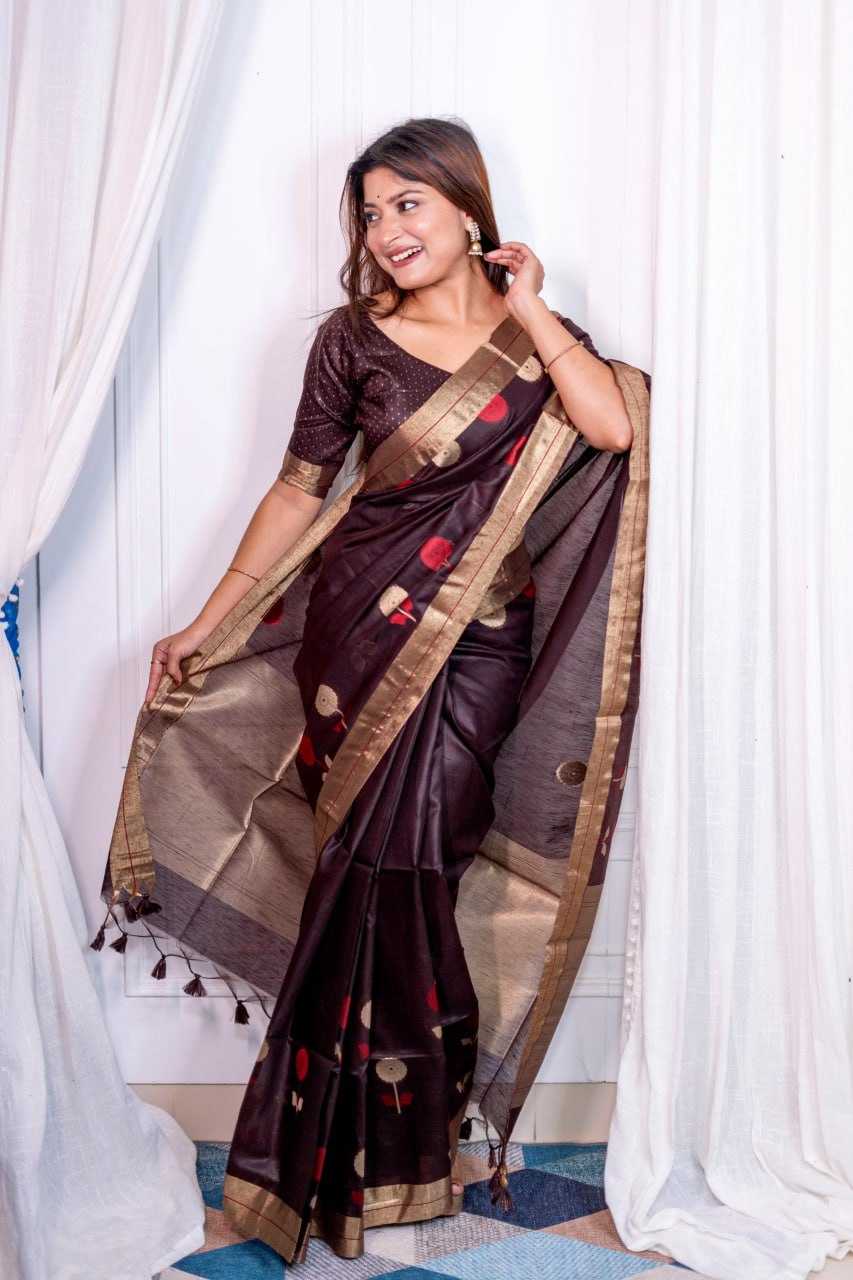 YNF LINEN RWS SAREE WHOLESALE JAMDANI SAREES MANUFACTURER